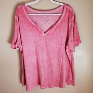 Terra & Sky pink short sleeve tee